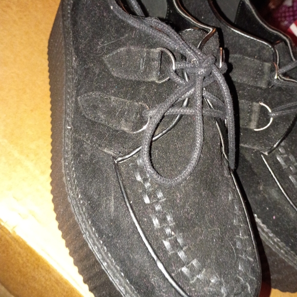 NWOT Demonia Faux Suede creepers - Picture 2 of 8